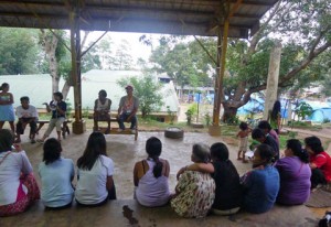 Meeting with the Tent Community in Gusa.