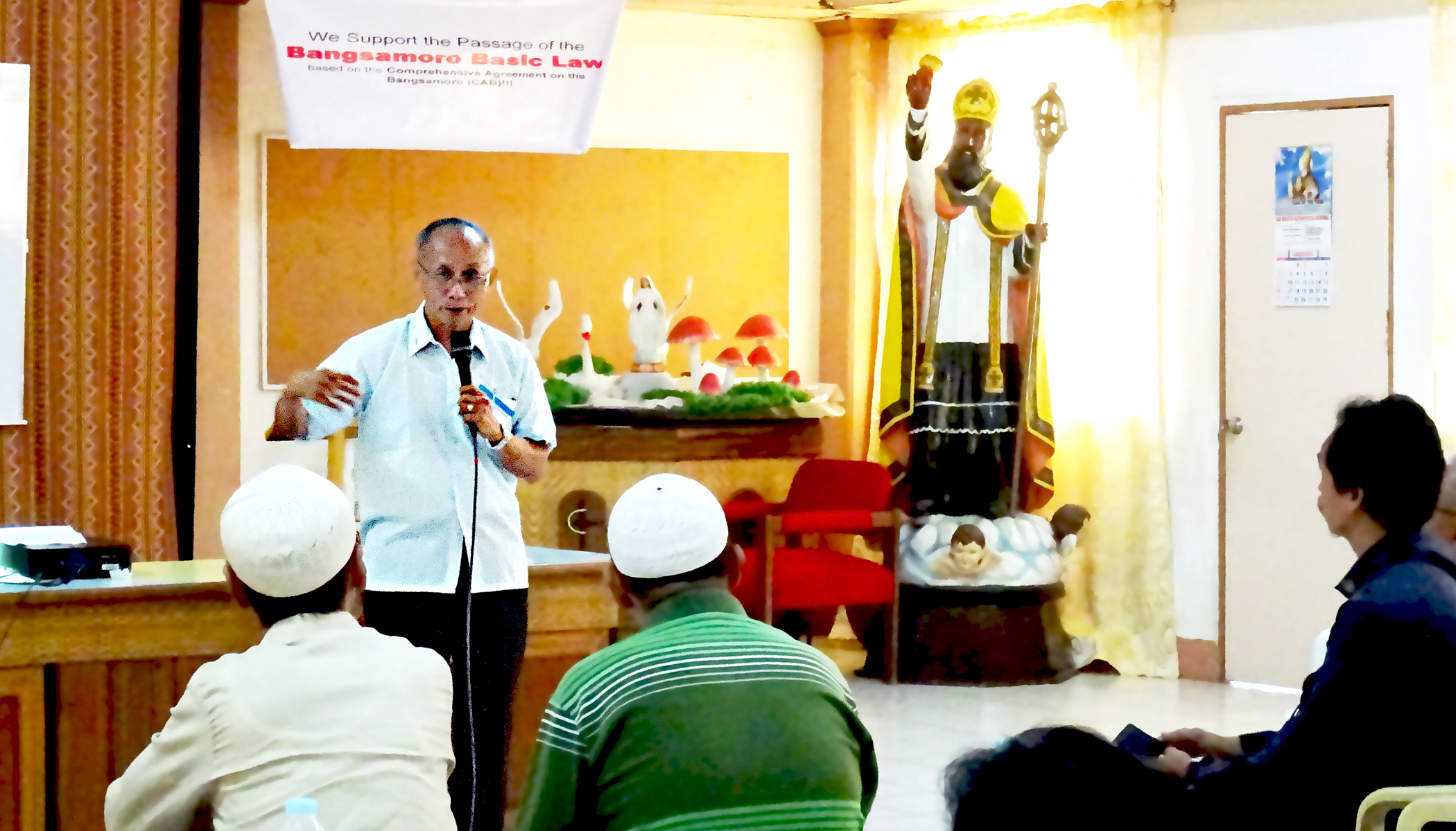RISE OF MORO EXTREMISM. Archbishop Antonio J. Ledesma warns of the rise of Moro extremism in Mindanao if Congress fails to pass a meaningful BBL. (Photo by BONG D. FABE)